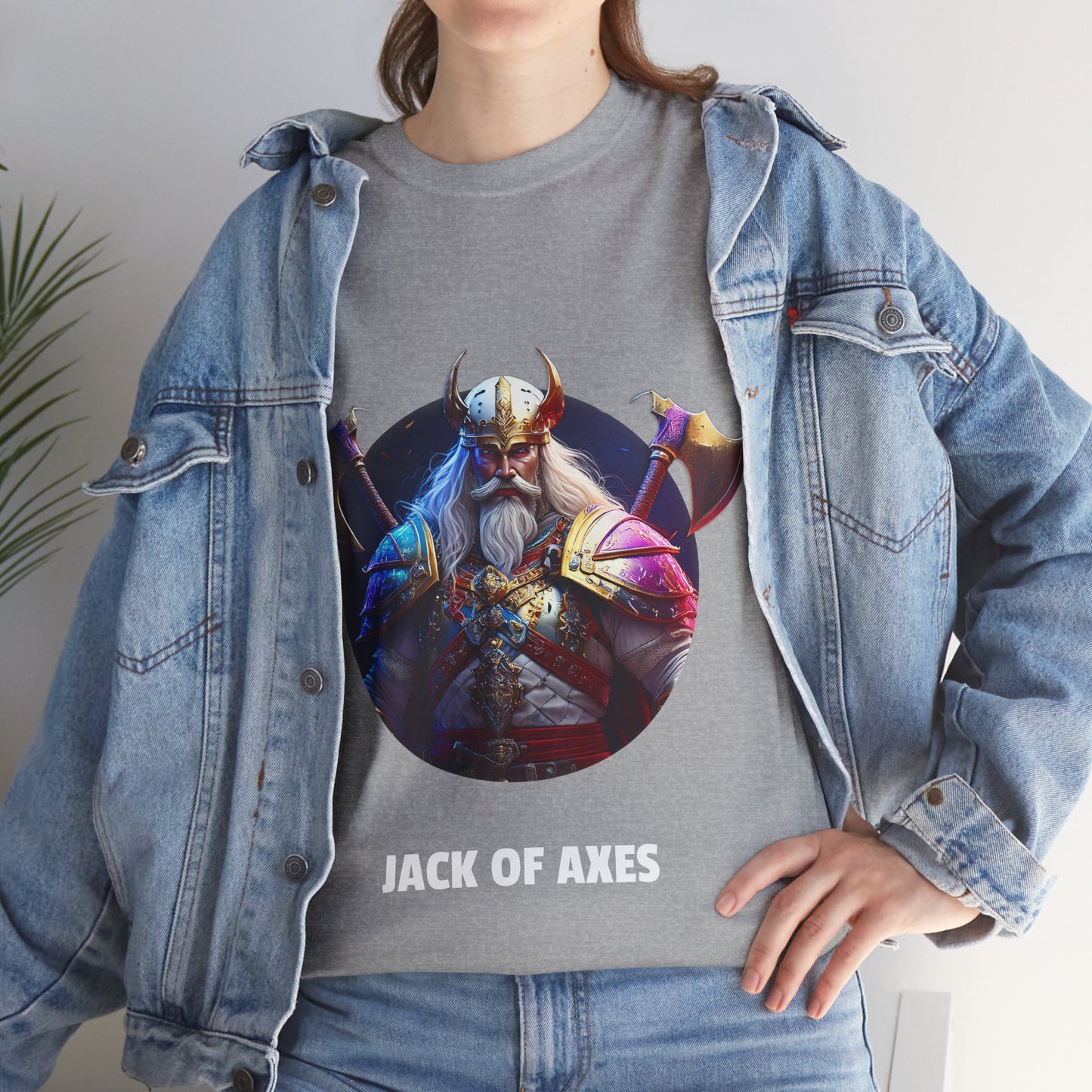 Jack Of Axes - Unisex-T-Shirt aus schwerer Baumwolle (UK)