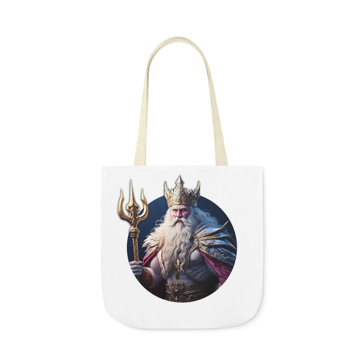 King Of Tridents - Canvas Tote Bag, 5-Color Straps (UK)