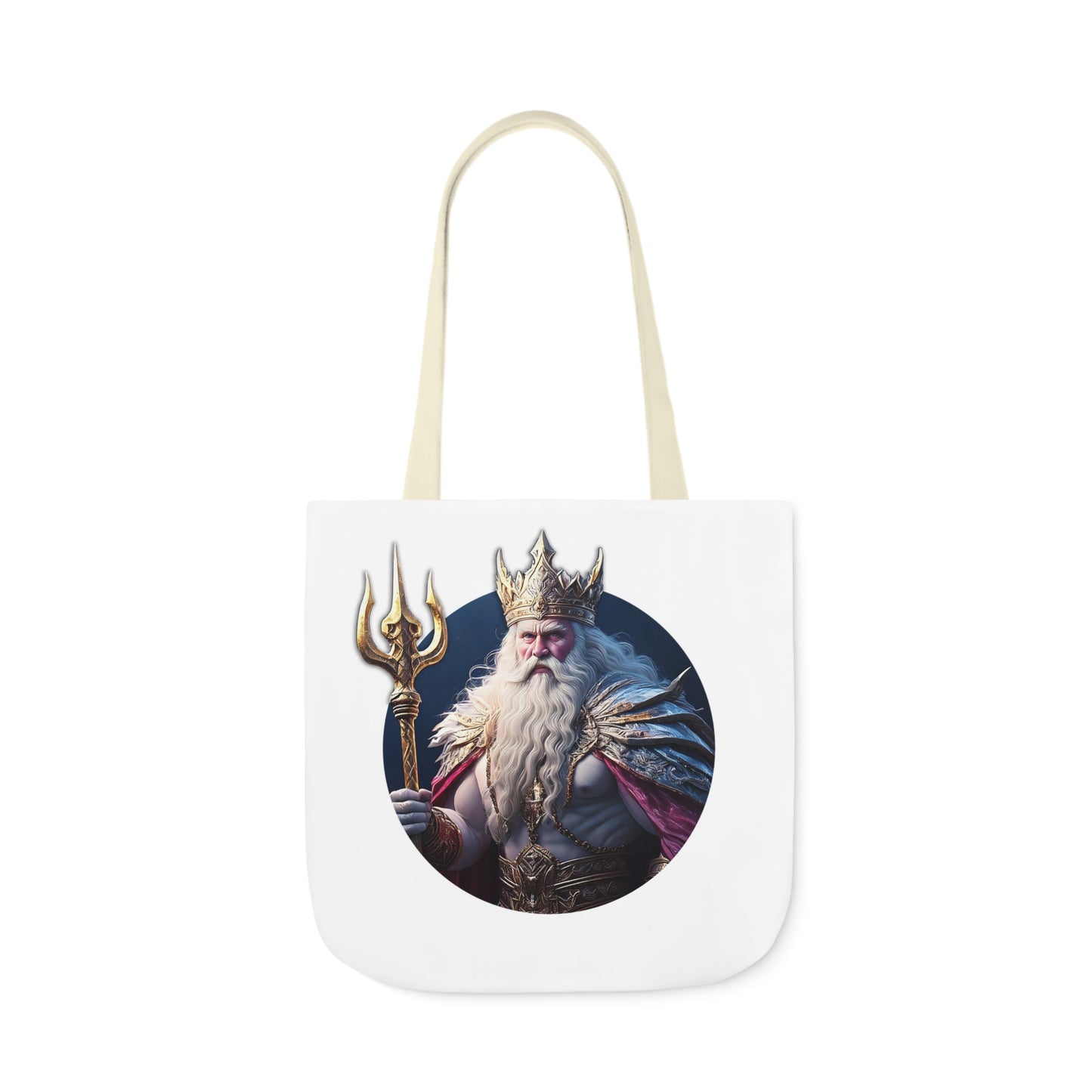 King Of Tridents - Canvas Tote Bag, 5-Color Straps (US)