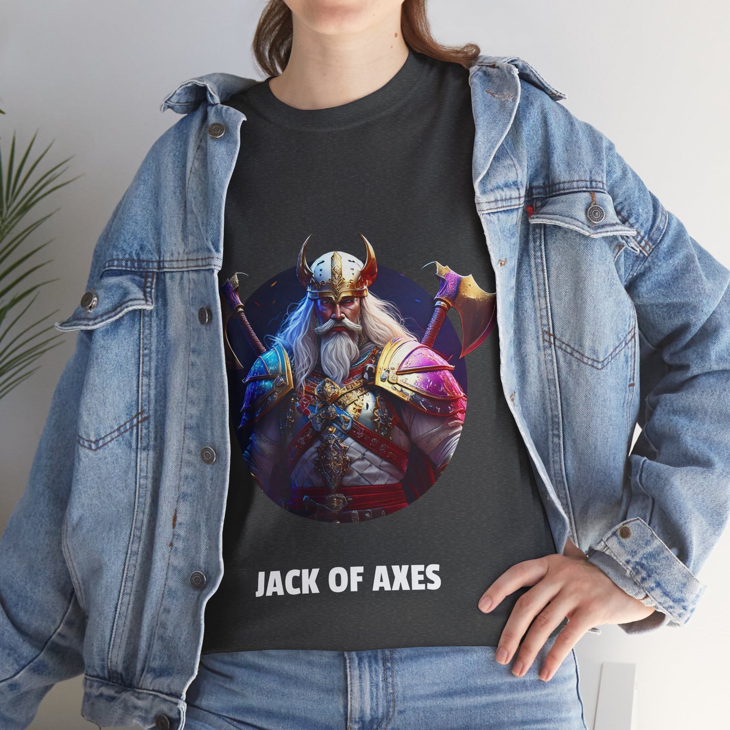 Jack Of Axes - Unisex-T-Shirt aus schwerer Baumwolle (UK)