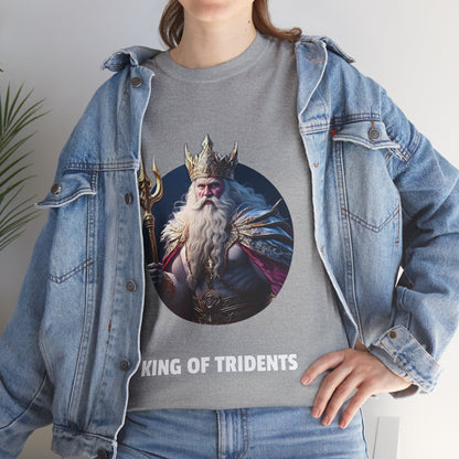 King Of Tridents - Unisex-T-Shirt aus schwerer Baumwolle (UK)