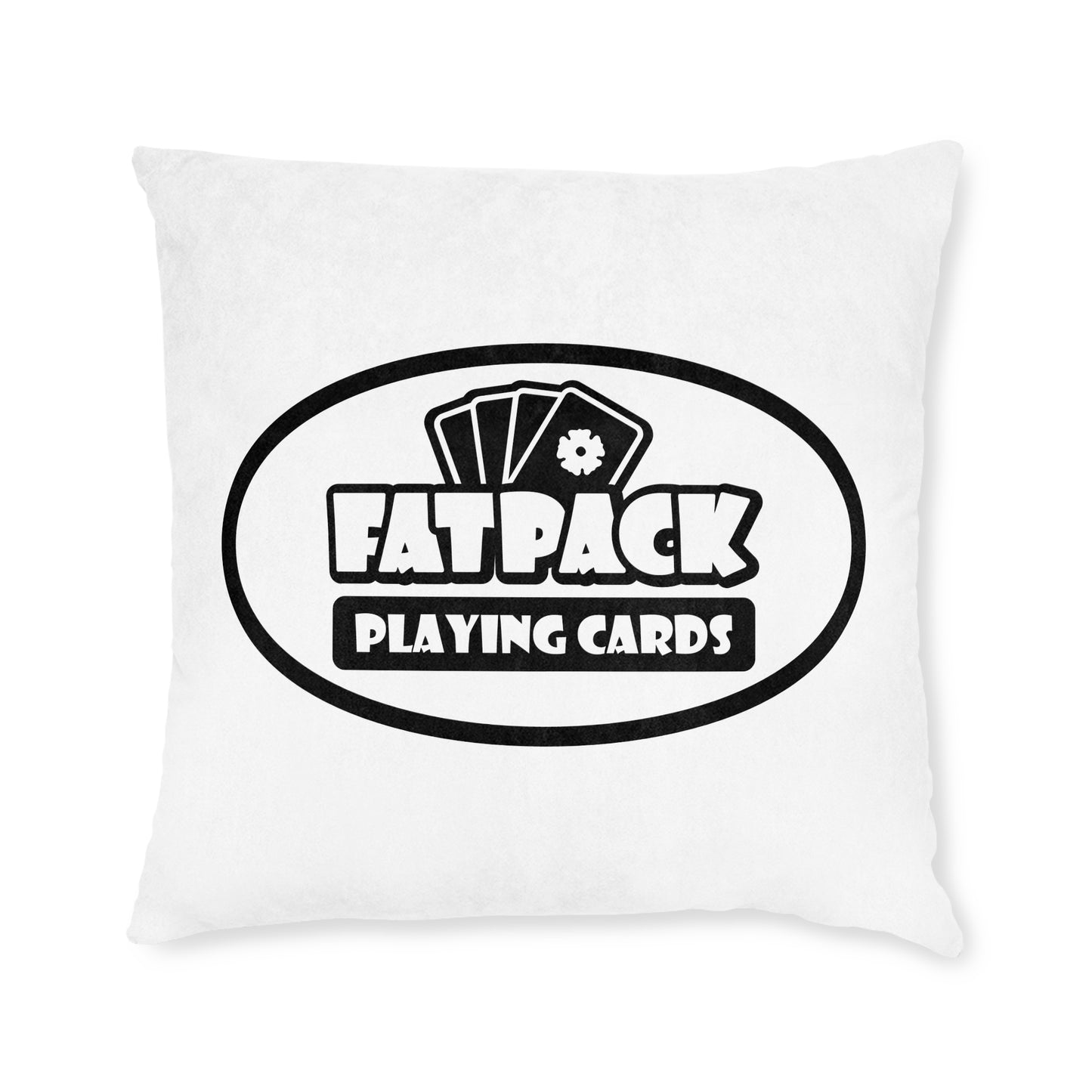 Fatpack-Logo – quadratisches Kissen (UK)