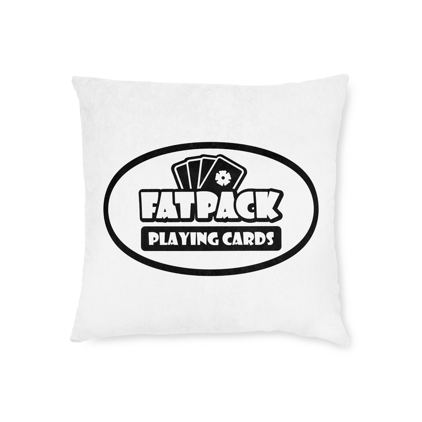 Fatpack-Logo – quadratisches Kissen (UK)