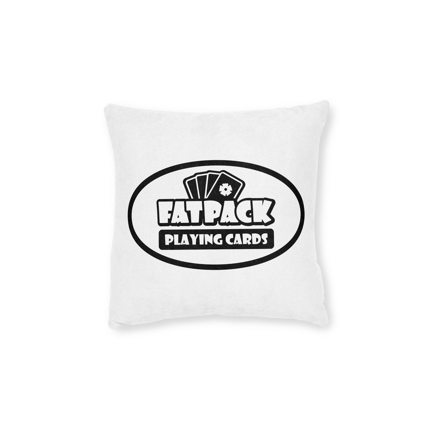 Fatpack-Logo – quadratisches Kissen (UK)