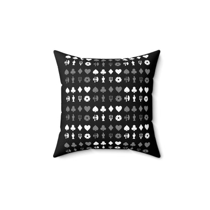 8 Suits - Spun Polyester Square Pillow (US)