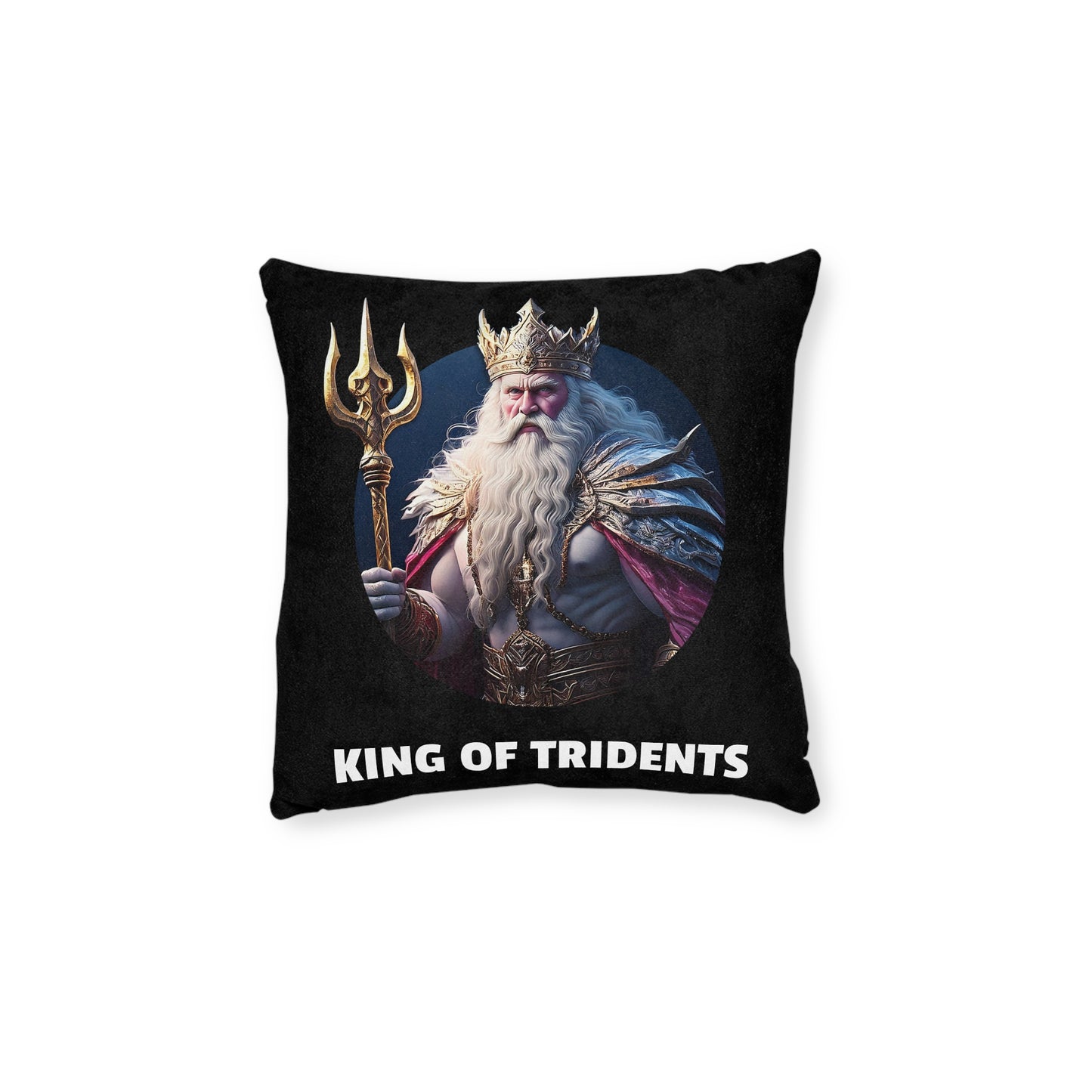 King Of Tridents - Square Pillow (UK)