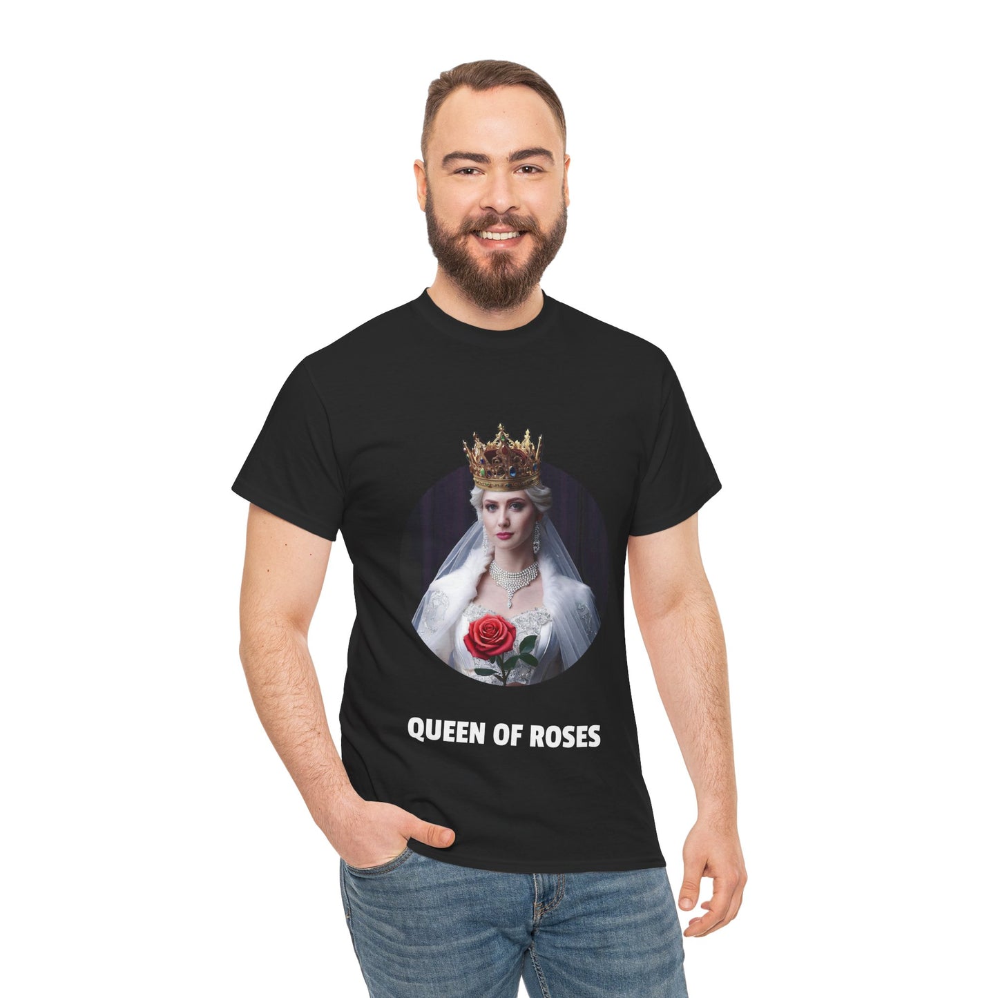 Queen Of Roses - Unisex Heavy Cotton Tee (UK)