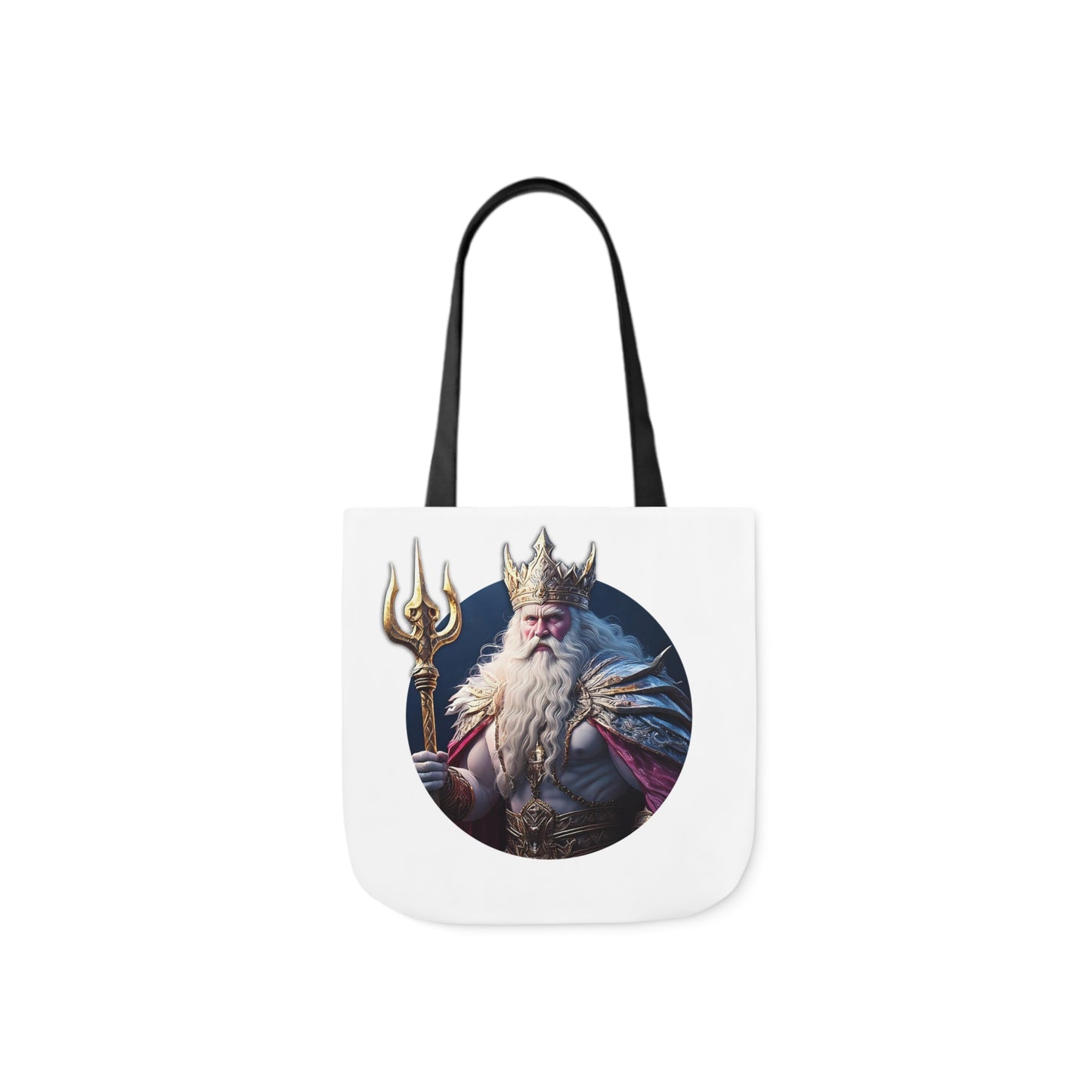 King Of Tridents - Canvas Tote Bag, 5-Color Straps (UK)