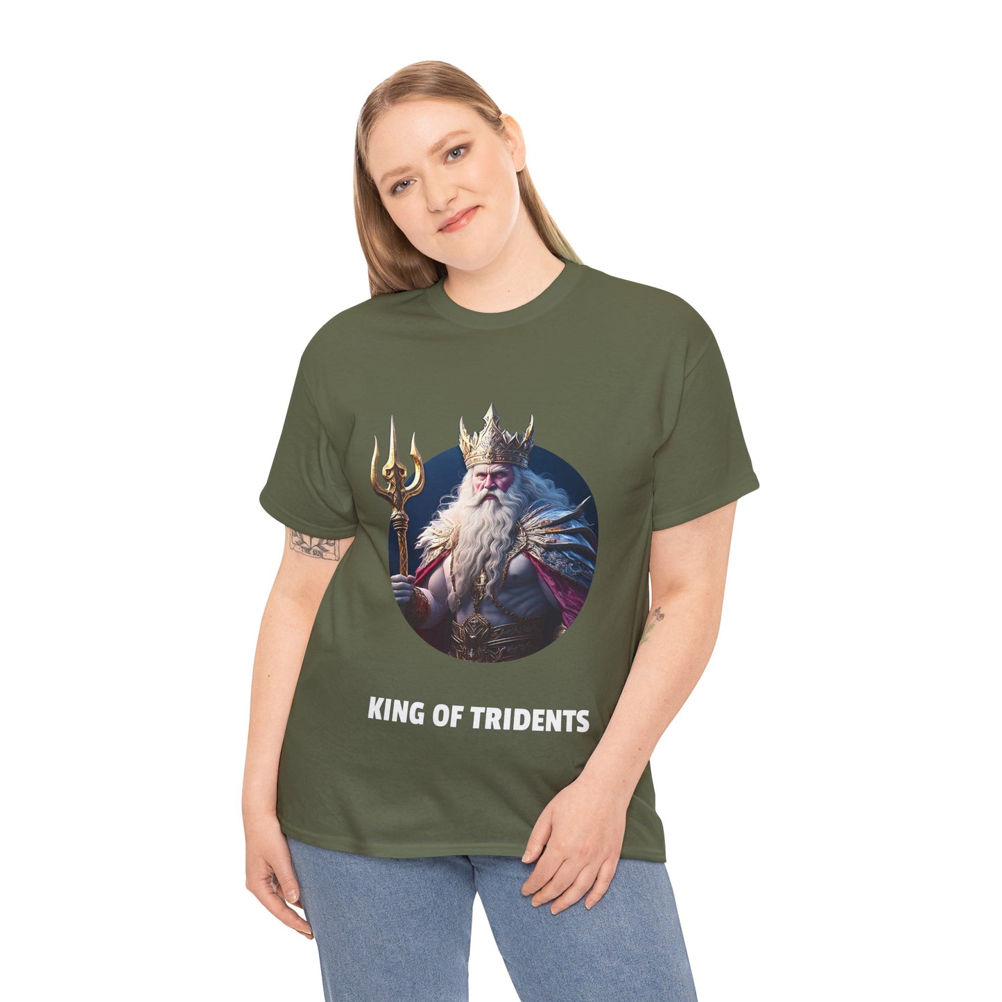 King Of Tridents - Unisex Heavy Cotton Tee (UK)