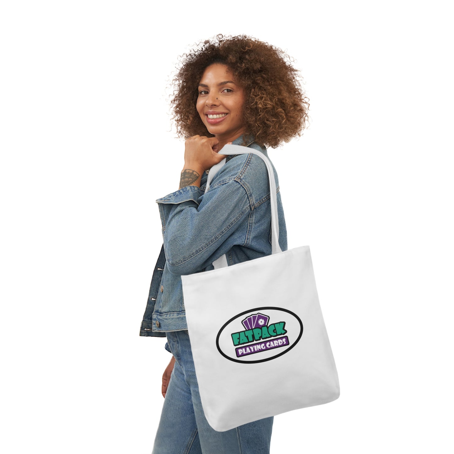 Fatpack Logo - Canvas Tote Bag, 5-Color Straps (US)