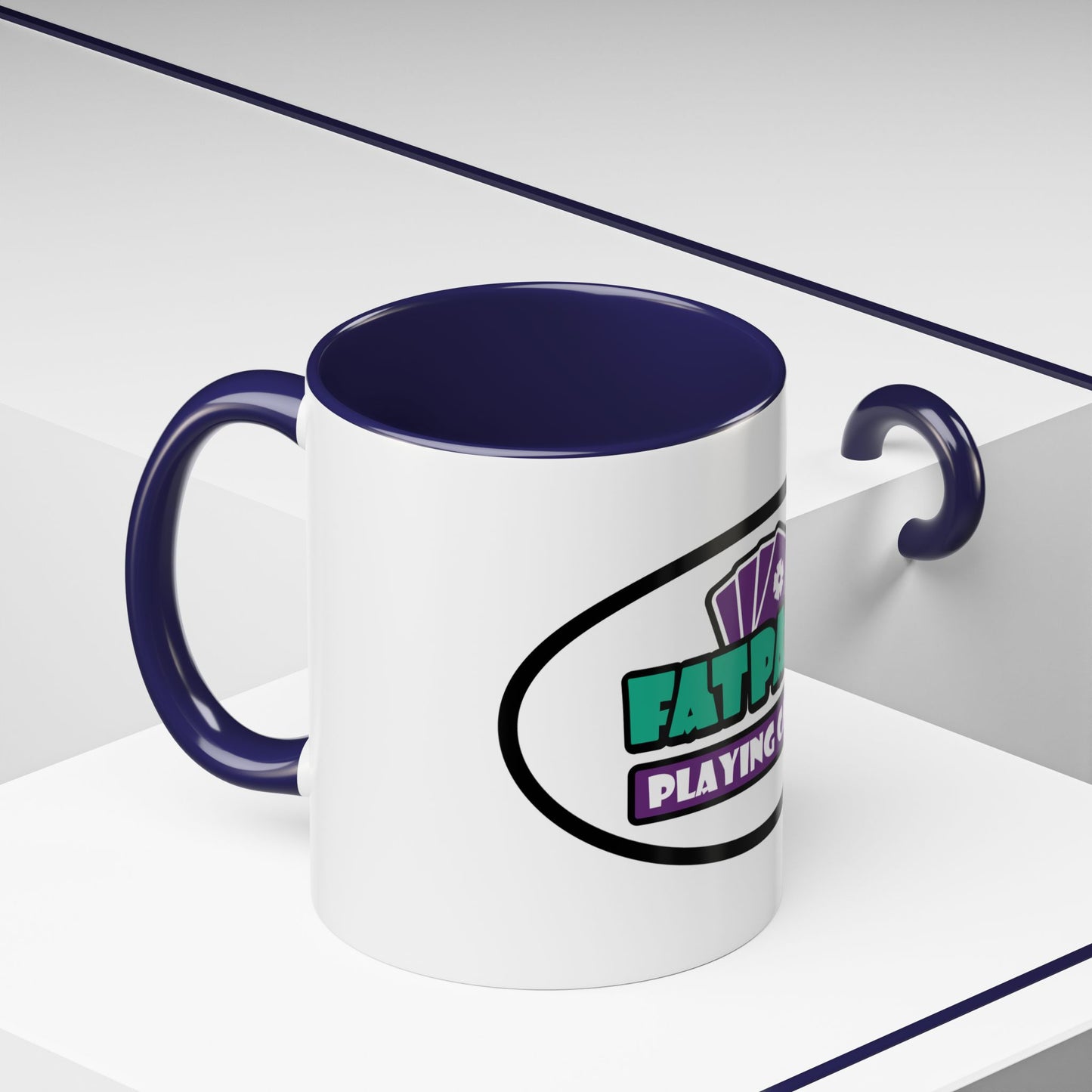 Fatpack-Logo – Akzent-Kaffeetasse (11, 15 oz) (UK)