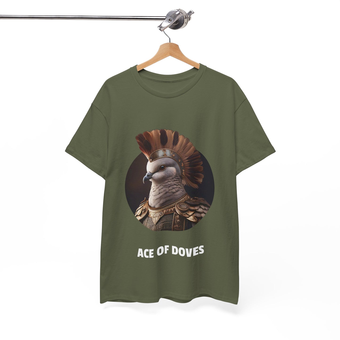 Ace of Doves - Unisex-T-Shirt aus schwerer Baumwolle (UK)