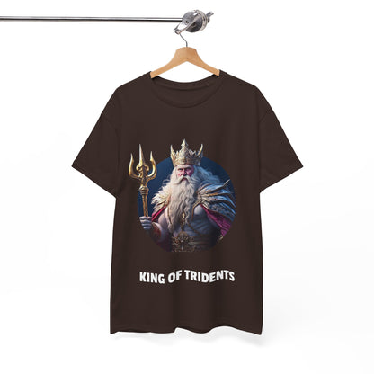 King Of Tridents - Unisex-T-Shirt aus schwerer Baumwolle (UK)