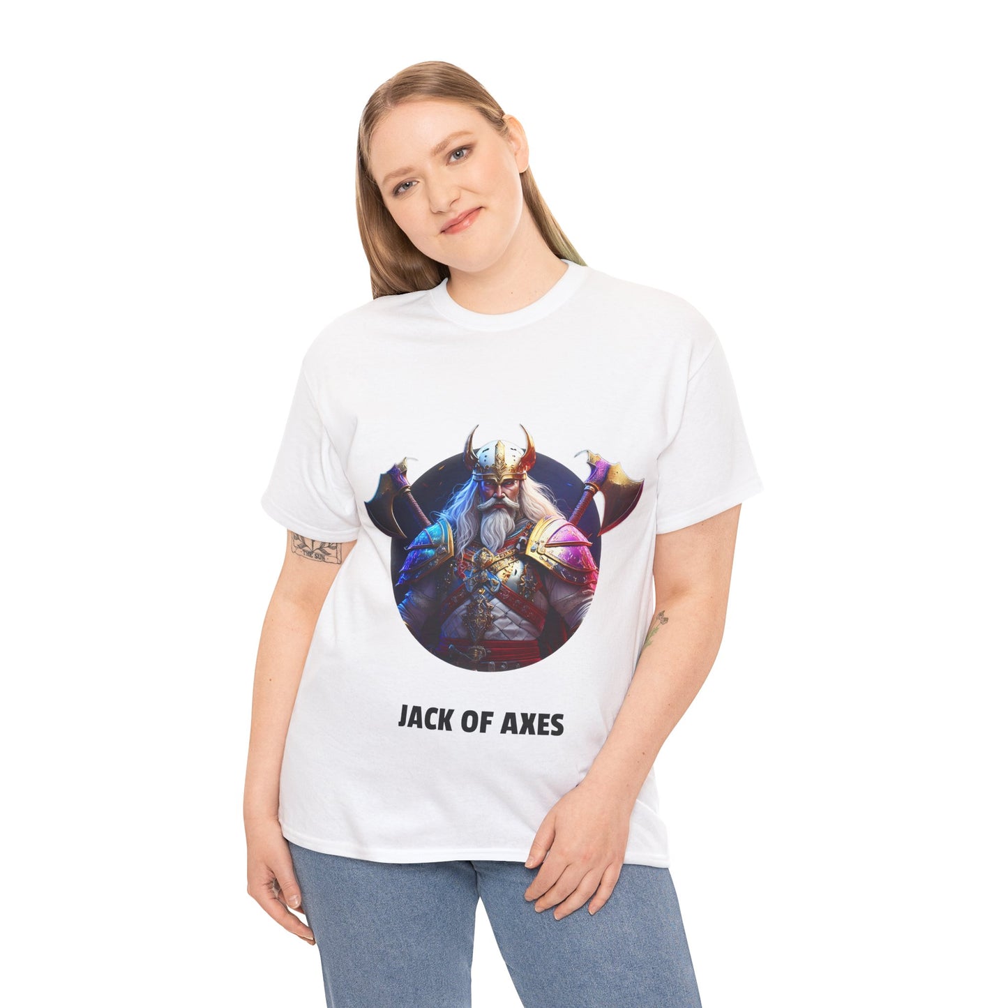 Jack Of Axes - Unisex-T-Shirt aus schwerer Baumwolle (UK)