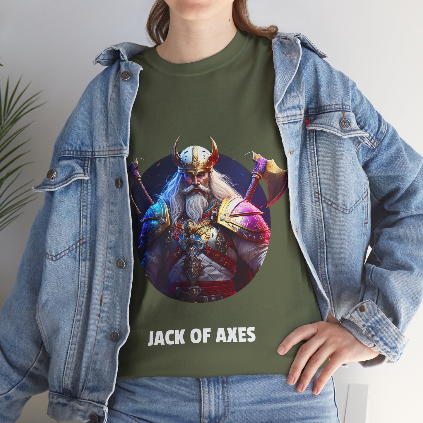 Jack Of Axes - Unisex-T-Shirt aus schwerer Baumwolle (UK)