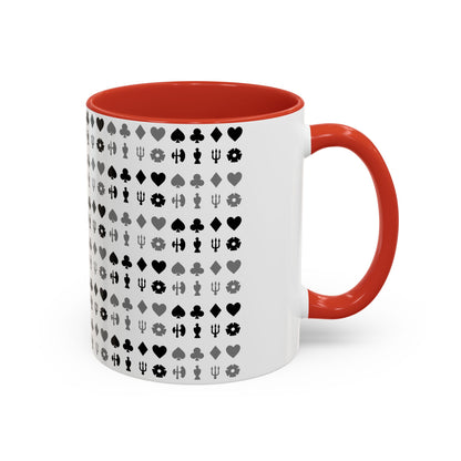 8 Suits - Accent Coffee Mug (11, 15oz) (US)