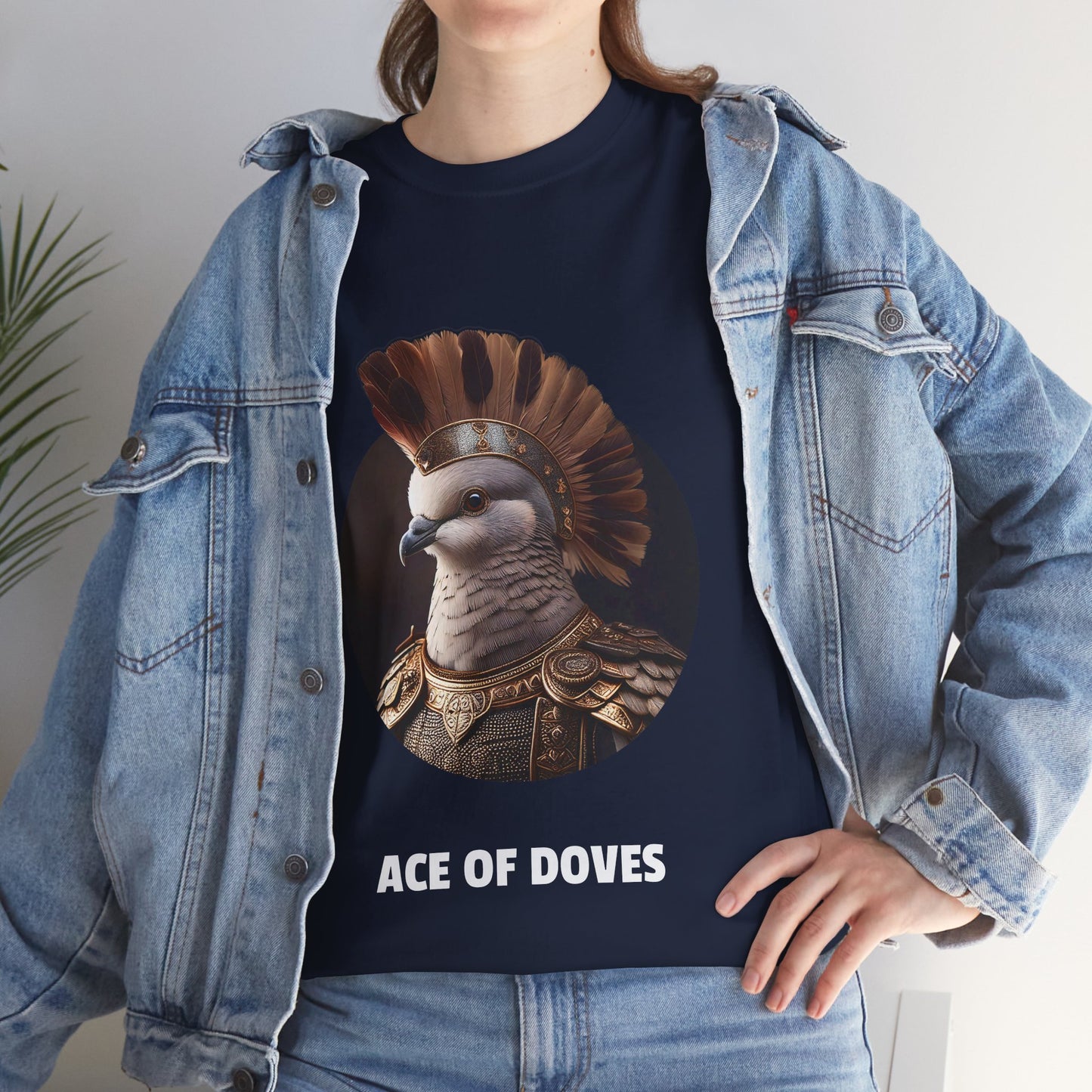 Ace of Doves - Unisex-T-Shirt aus schwerer Baumwolle (UK)