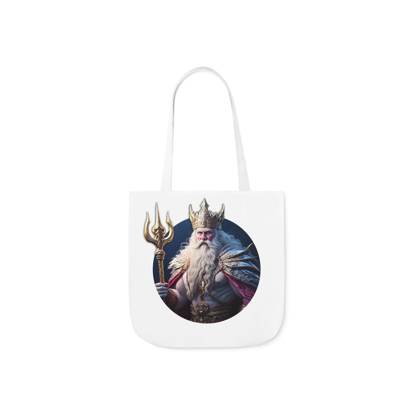 King Of Tridents - Canvas Tote Bag, 5-Color Straps (UK)