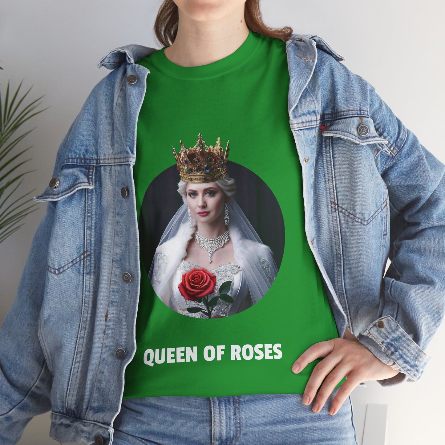 Queen Of Roses - Unisex Heavy Cotton Tee (UK)