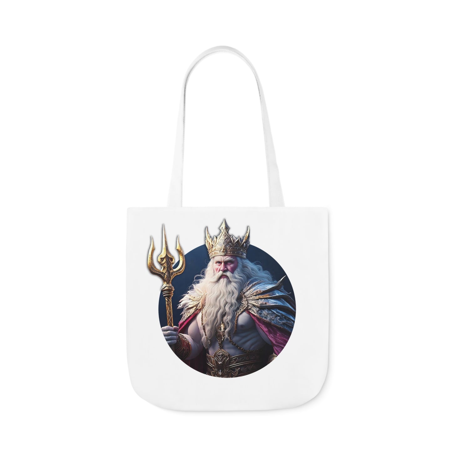 King Of Tridents - Canvas Tote Bag, 5-Color Straps (UK)