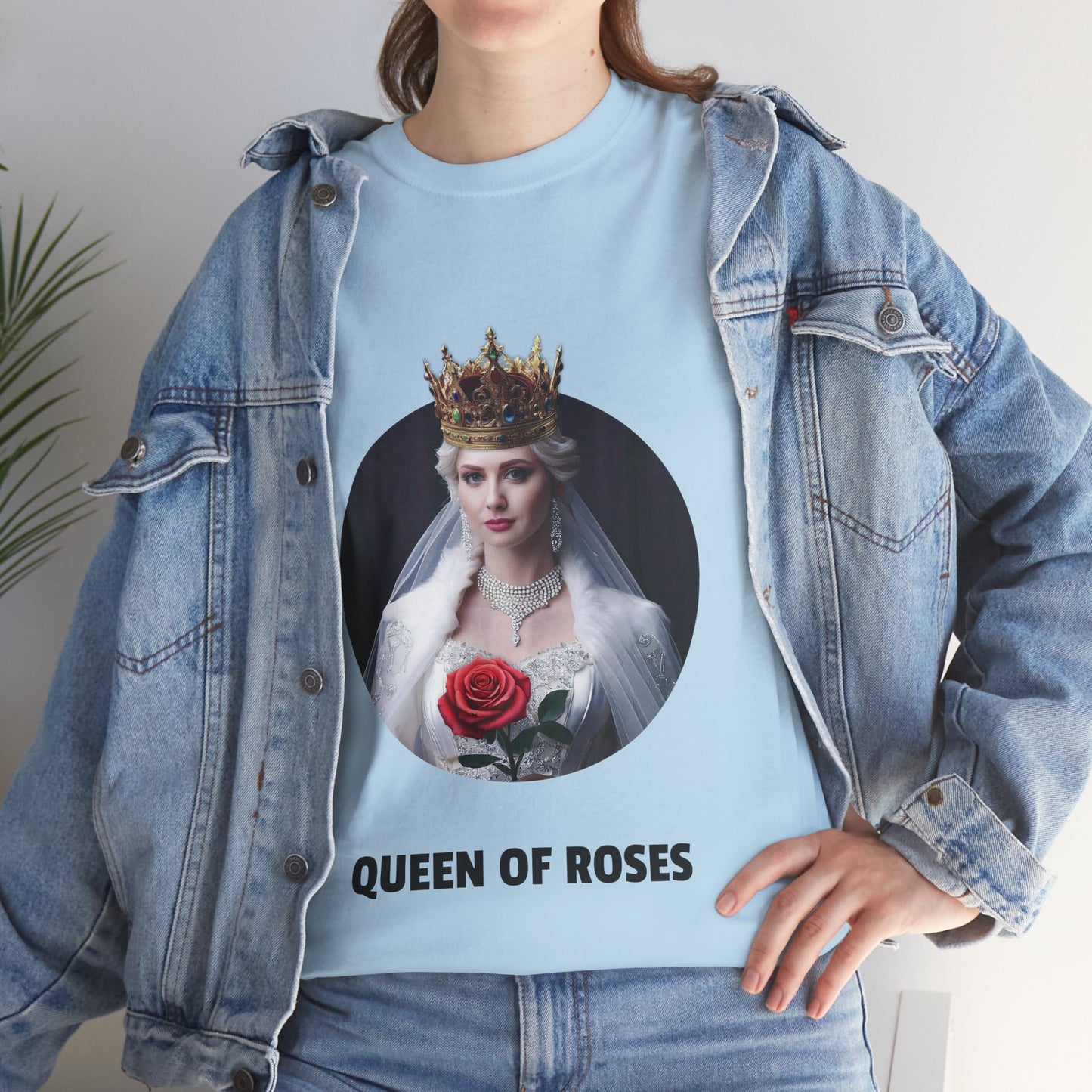 Queen Of Roses - Unisex Heavy Cotton Tee (UK)