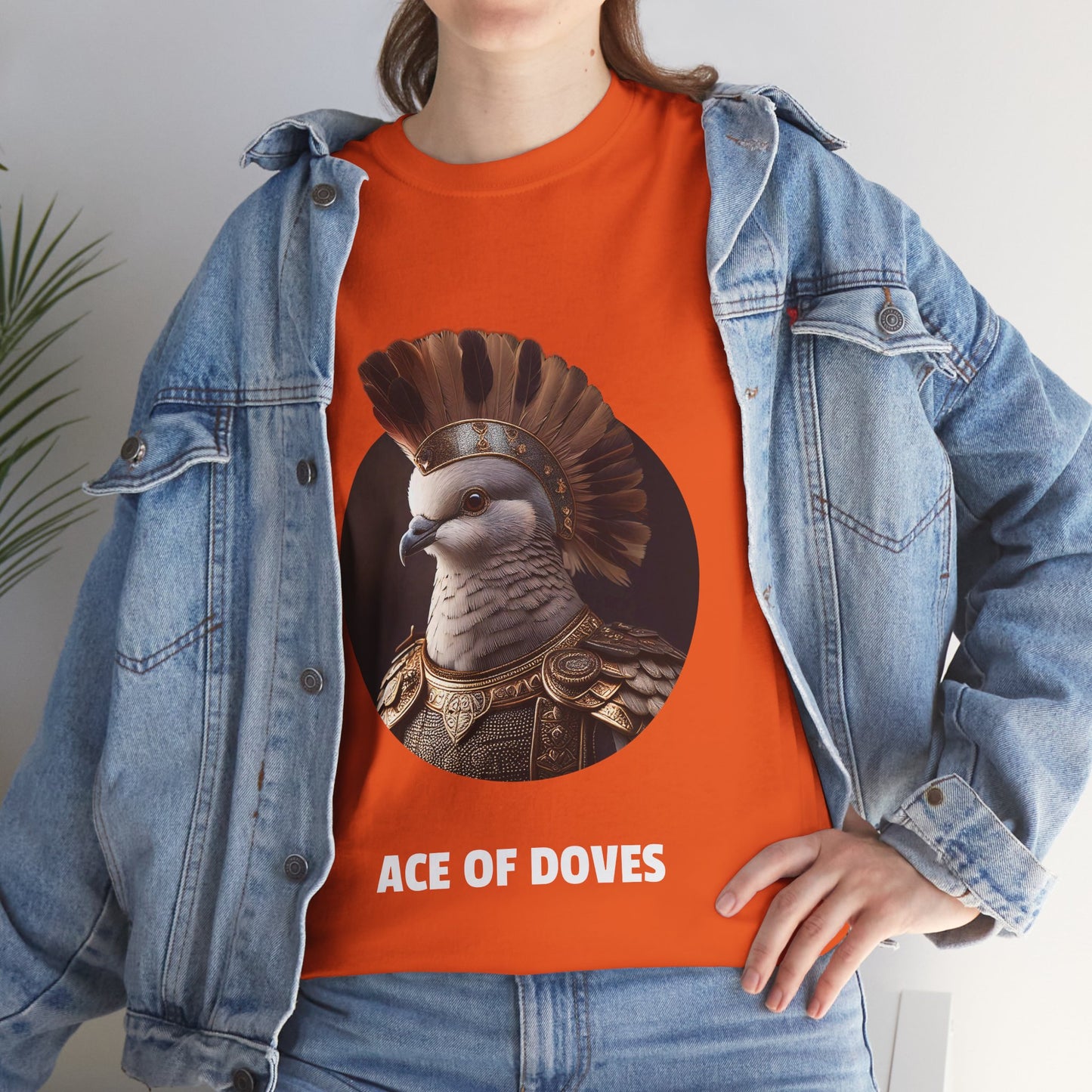 Ace of Doves - Unisex-T-Shirt aus schwerer Baumwolle (UK)