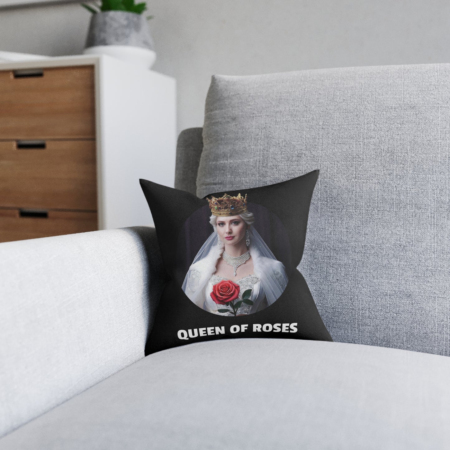 Queen Of Roses - Square Pillow (UK)