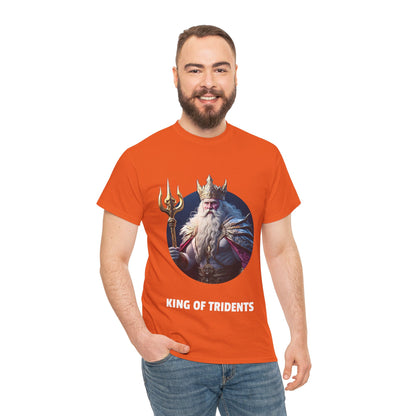 King Of Tridents - Unisex-T-Shirt aus schwerer Baumwolle (UK)