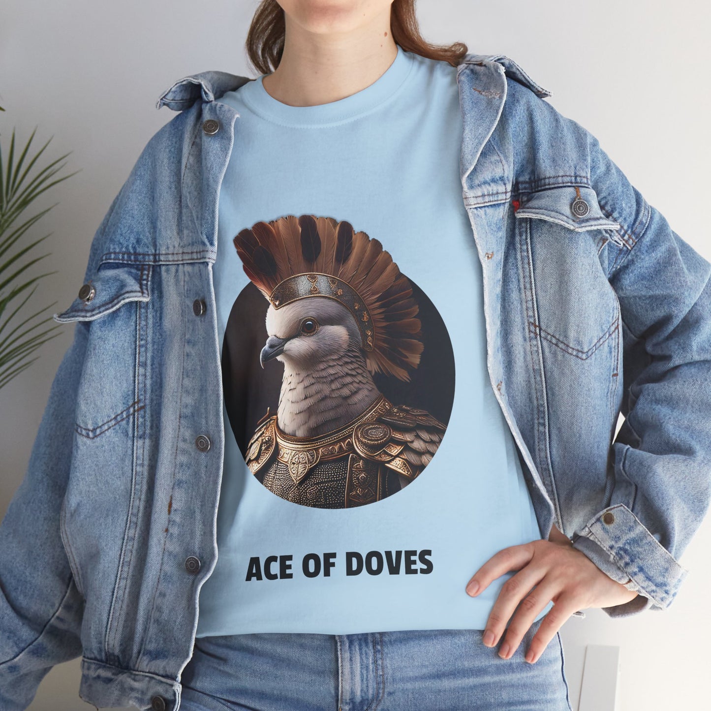 Ace of Doves - Unisex-T-Shirt aus schwerer Baumwolle (UK)