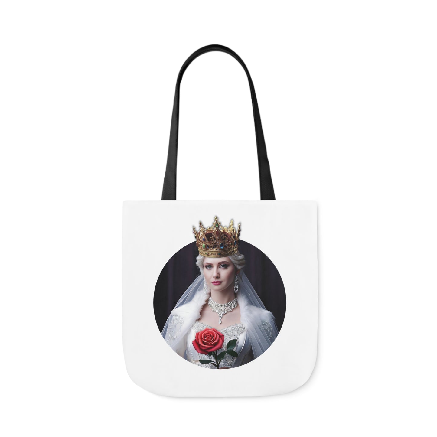 Queen Of Roses - Canvas Tote Bag, 5-Color Straps (UK)