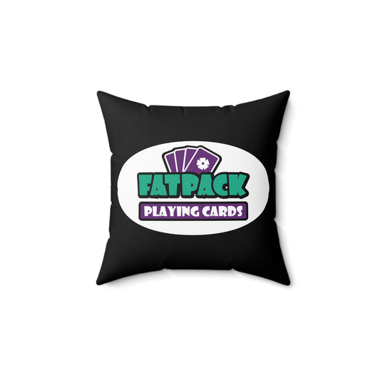 Fatpack Logo - Spun Polyester Square Pillow (EU)