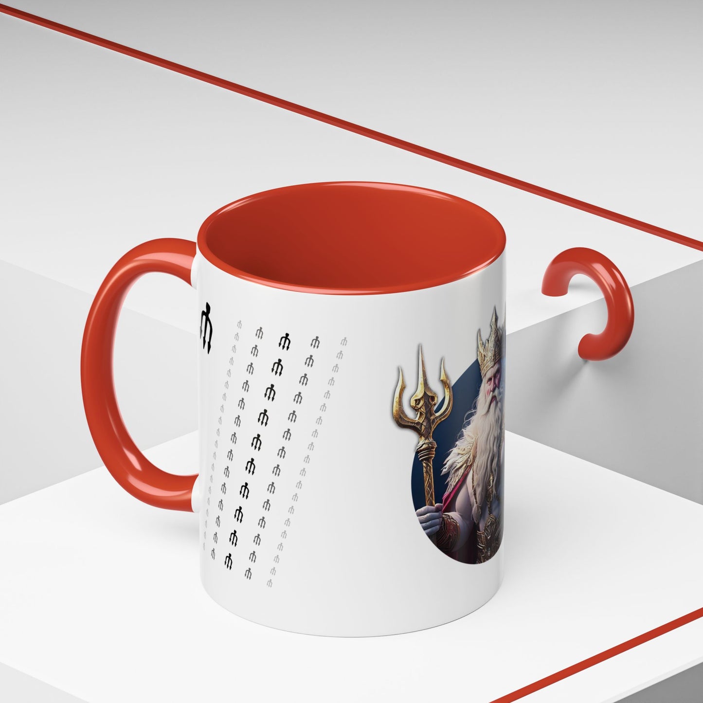 King Of Tridents - Akzent-Kaffeetasse (11, 15 oz) (UK)