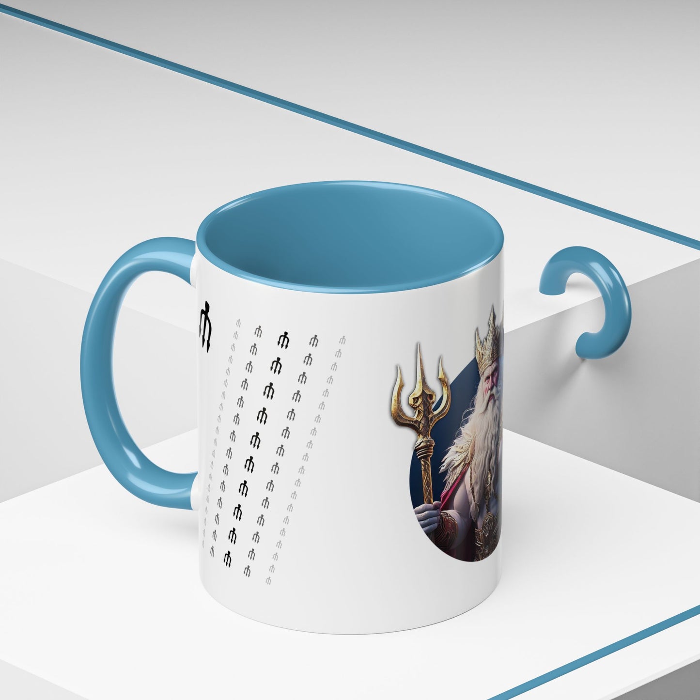 King Of Tridents - Akzent-Kaffeetasse (11, 15 oz) (UK)