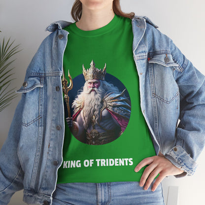 King Of Tridents - Unisex-T-Shirt aus schwerer Baumwolle (UK)