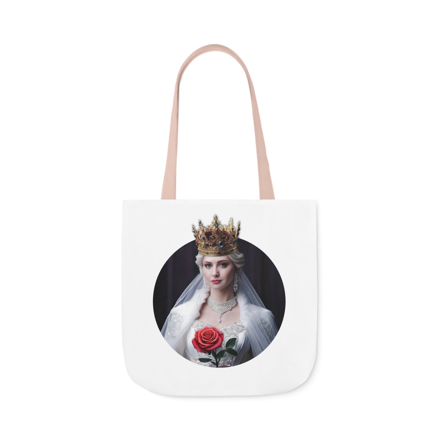 Queen Of Roses - Canvas Tote Bag, 5-Color Straps (UK)